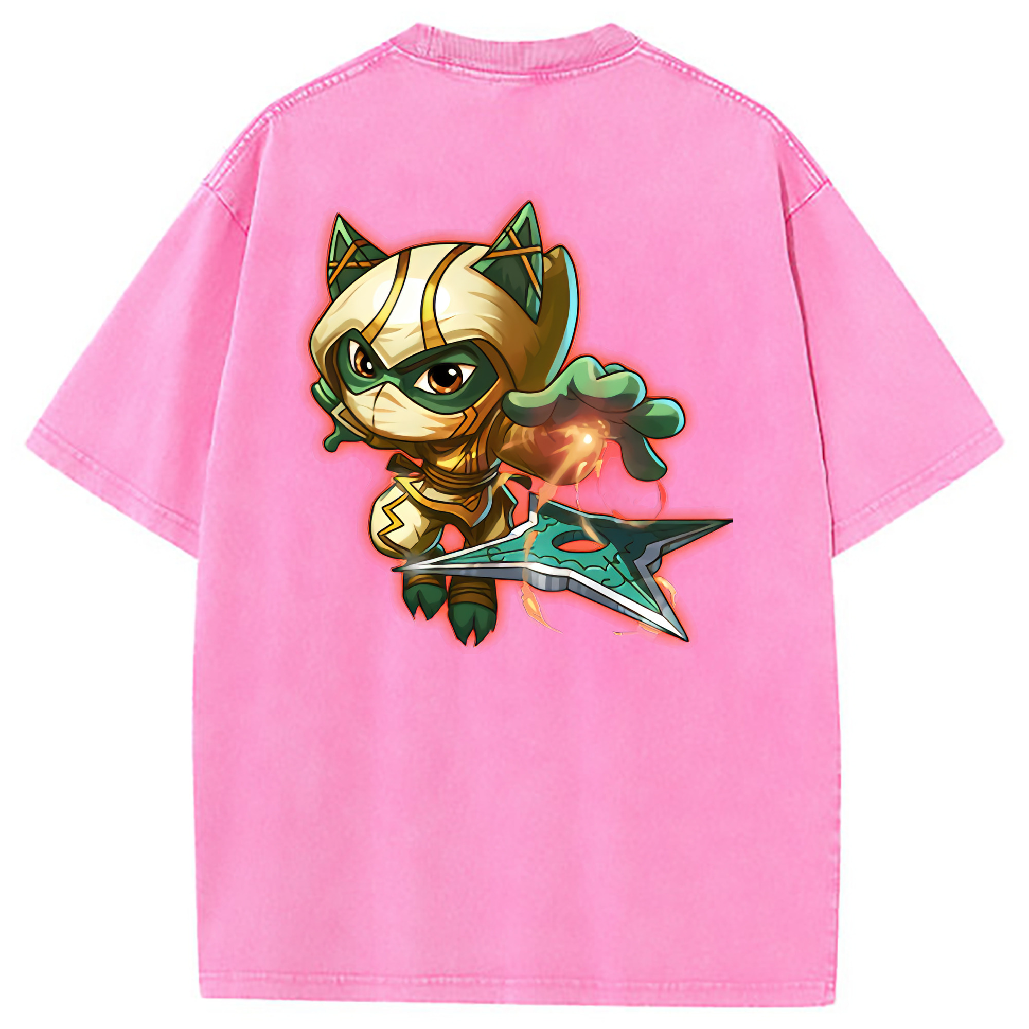 （画像用） リーグ・オブ・レジェンド League of Legends LOL 綿100% ヴィンテージ風 半袖Tシャツ（背面プリント）